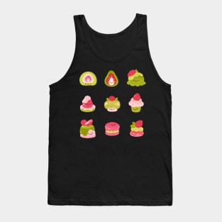 Strawberry matcha Tank Top